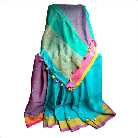 Linen Handloom Saree