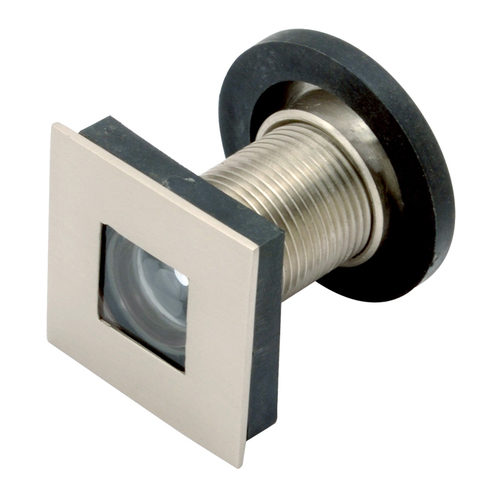 Brass Square Type Door Eye - Square Shape 2 Inch (50 mm) & 3 Inch (75 mm) Sizes | Nickel Finishing, Durable Brass Material
