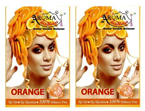Desi Karigar Aroma Happiness Hookah Flavor - Pack of 2 (Orange - 50 g, Orange - 50 g)
