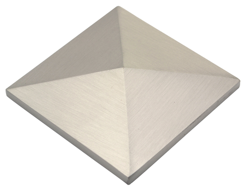 Brass Mirror Cap Pyramid - Nickel Finish, Square Shape | Crafted from Durable Brass for a Sleek and Stylish Reflection Solution