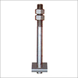 Foundation Bolt - Galvanized Steel, 1-50 Grams Weight | Silver Color, High Strength, Versatile for Industrial Applications
