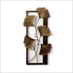 Wall Decor Wrought Iron Ginko Leaf Panel