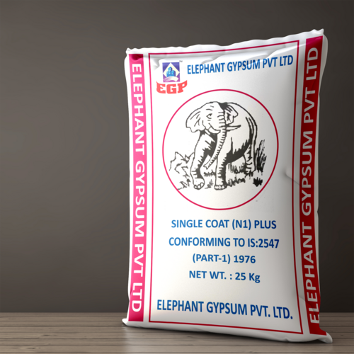Single Coat (N1) Plus - Gypsum Plaster Powder 25kg | Super White, Non-Toxic, Low Thermal Conductivity, Excellent Bonding Strength, Smooth Finish