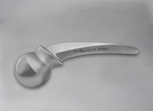 Thompson Prosthesis - Titanium Alloy, Dia 37 mm to 53 mm | Rust Proof, Cementable, Breakage Resistant, Curved Design