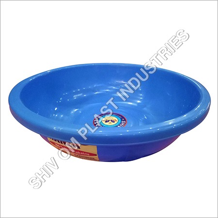 Blue Plastic Tub - Virgin Plastic, Custom Sizes, 406.4mm Length, Rigid, Light Weight, Injection Moulding, Semi-Automatic, 1 Year Warranty 