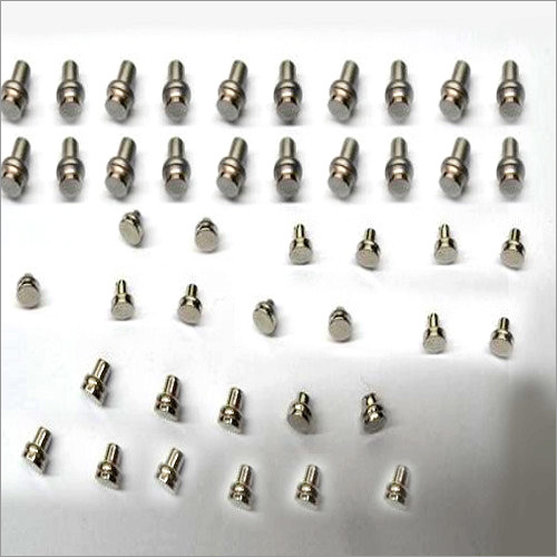 Tungsten Rivets - Tungsten Material, Flat Head, Silver Color, Plated Surface Treatment | High Tensile Strength, Corrosion Proof, Bend Resistant