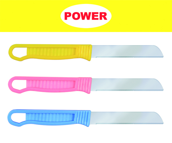 Pointed Knife - Stainless Steel With Sharp Blades | Available In Small To Large Sizes, Colorful Abs Handles In Orange, Pink, And Blue