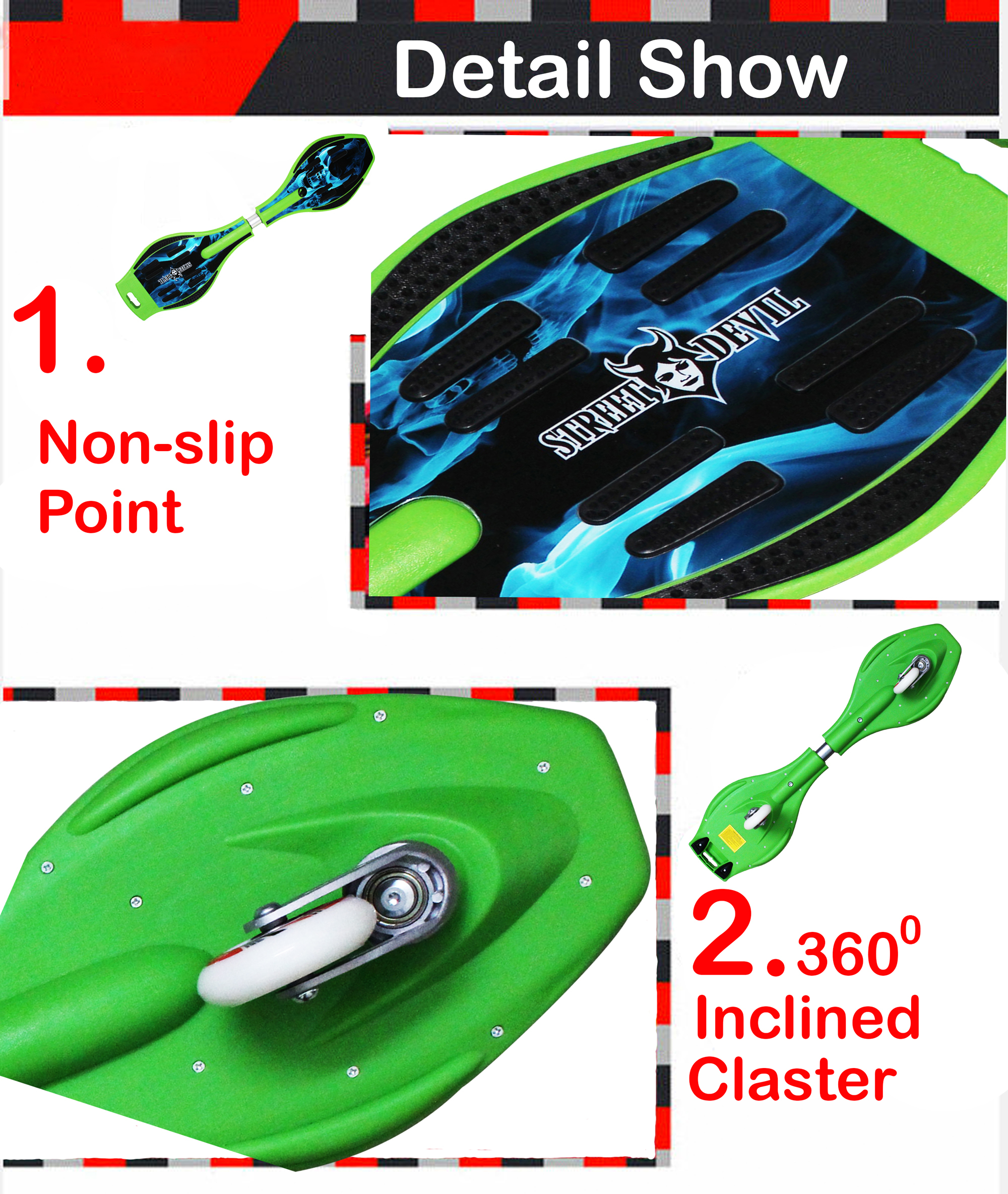 Wave Board With Skeleton