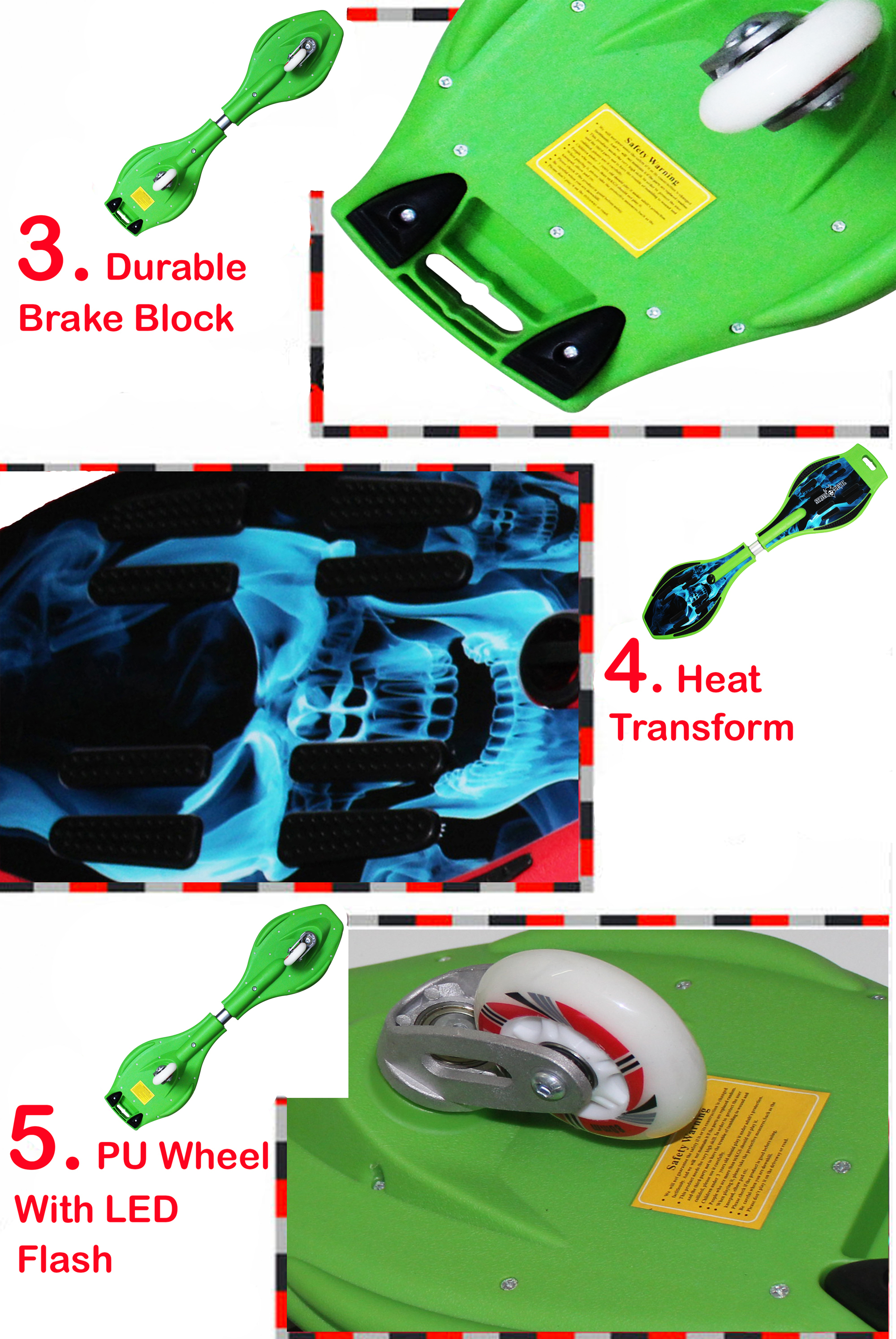 Wave Board With Skeleton