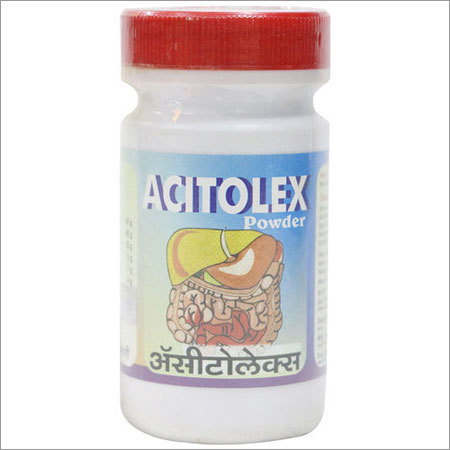 Acitolex Powder - Shatavari 40g, Jestimadh 40g, Amla 10g, Gudvel Satva 5g, Geru 1g, Prawal Pisti 4g | Natural Ingredients Blend, Effective For Chronic Acidity, Good Solubility In Water, Long Shelf Life