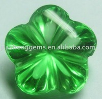 Zircon Flower Cut Green Cz