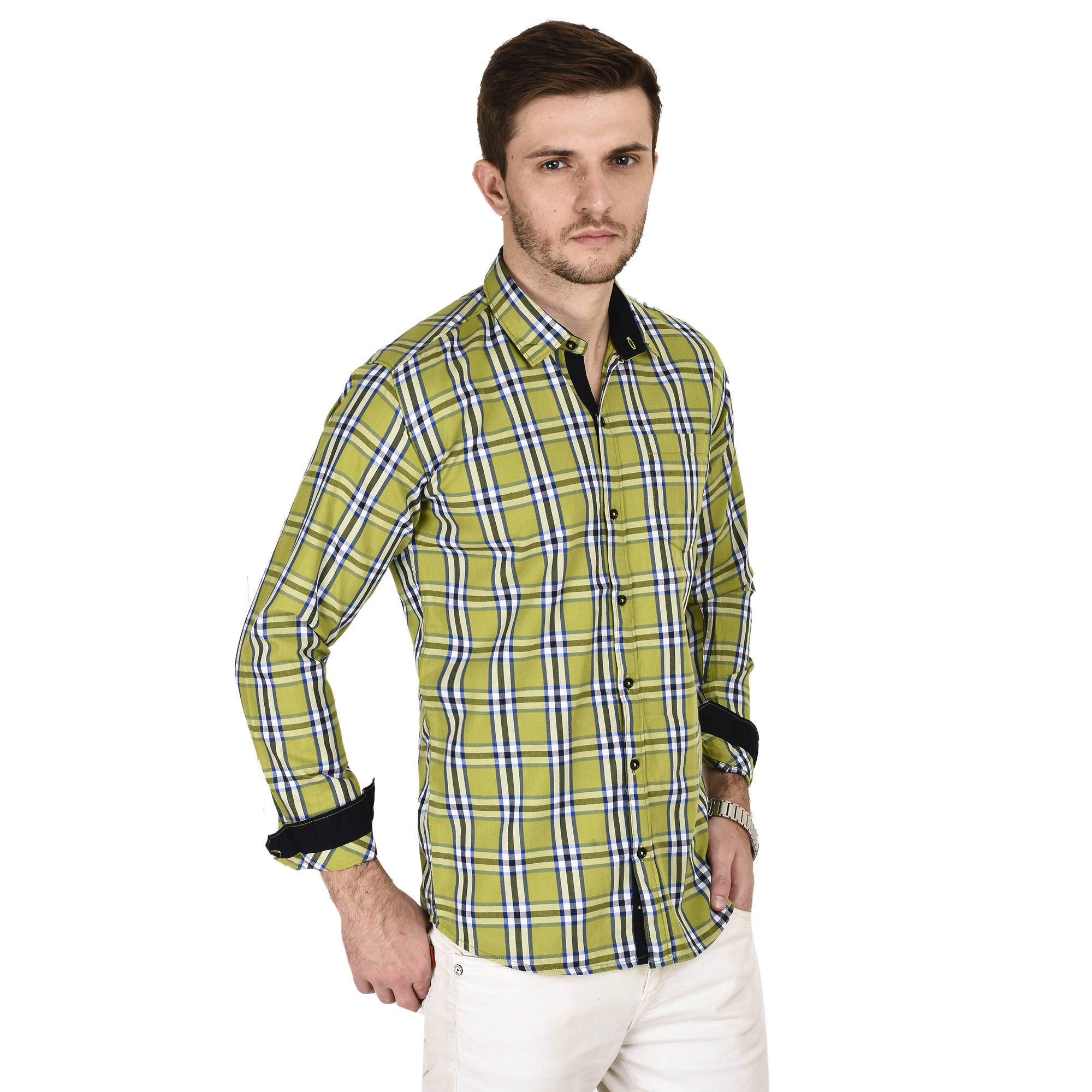 Mens Casual Shirts Green