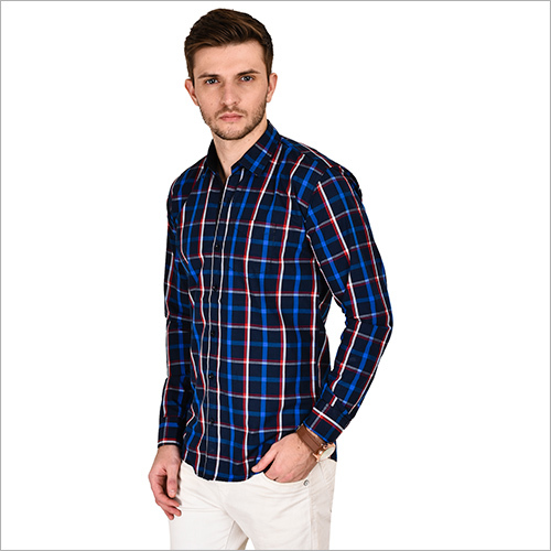 Stylish Check Shirts Navy