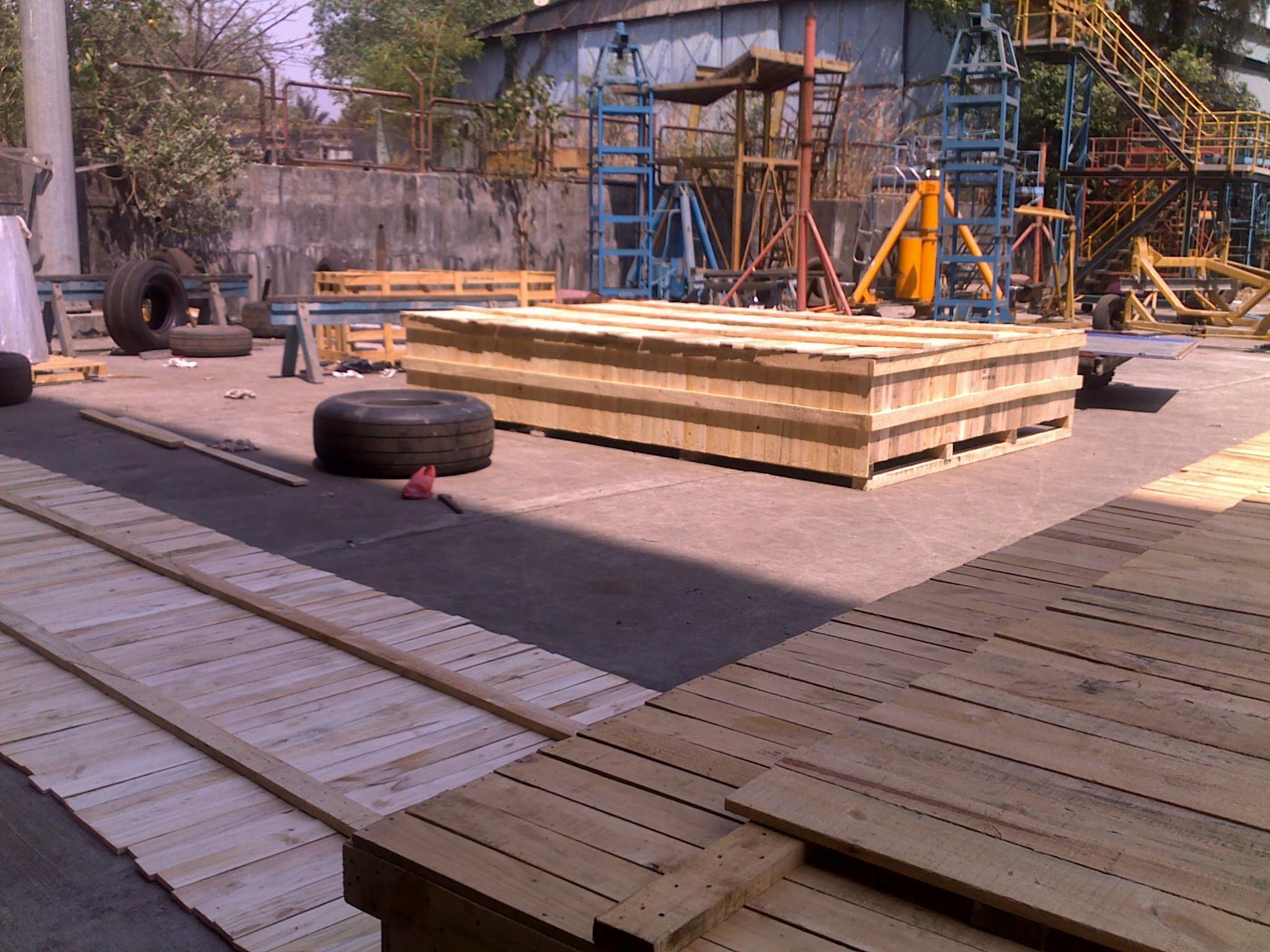 Brown Pinewood Shipping Pallet