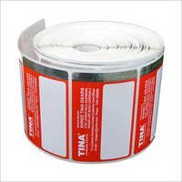 होलोग्राफिक स्ट्रिप के साथ बारकोड लेबल