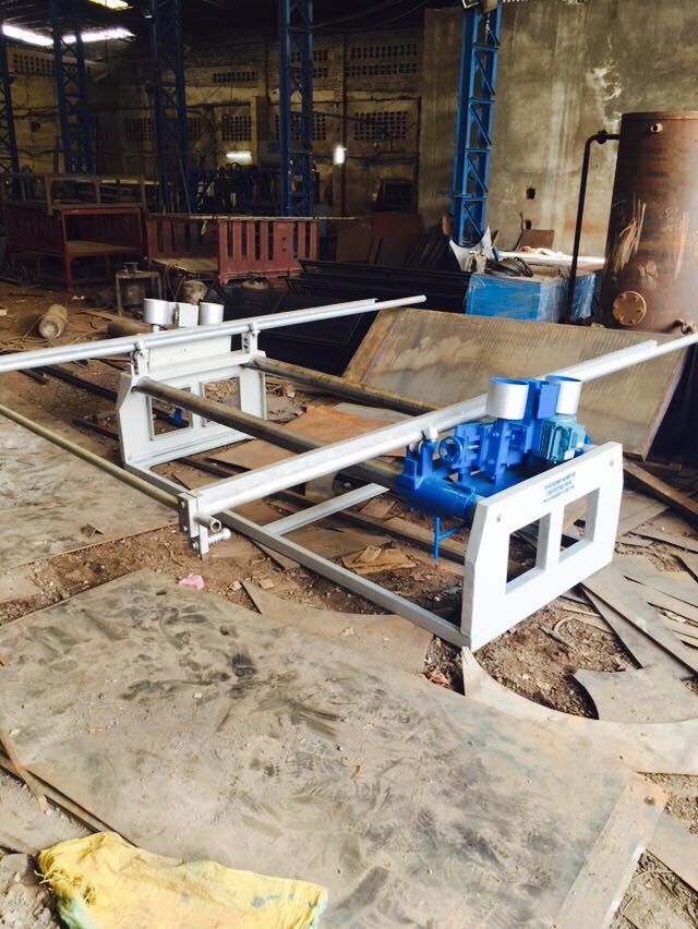 Side Sanding Machine - Color: White And Blue
