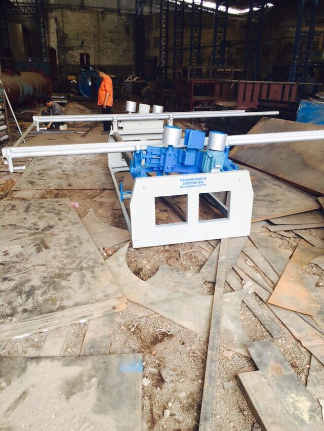Side Sanding Machine - Color: White And Blue