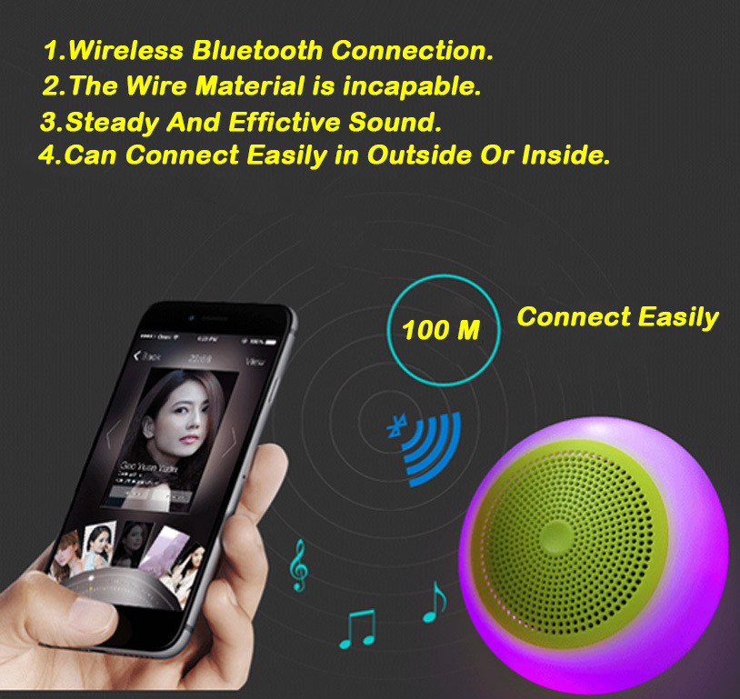 G60 Round Wireless Bluetooth Speaker Usage: Computer