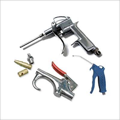 Air Blow Gun - Stainless Steel, Multi Color | Ergonomic Design, Flow Control Knob, Multiple Nozzle Facility