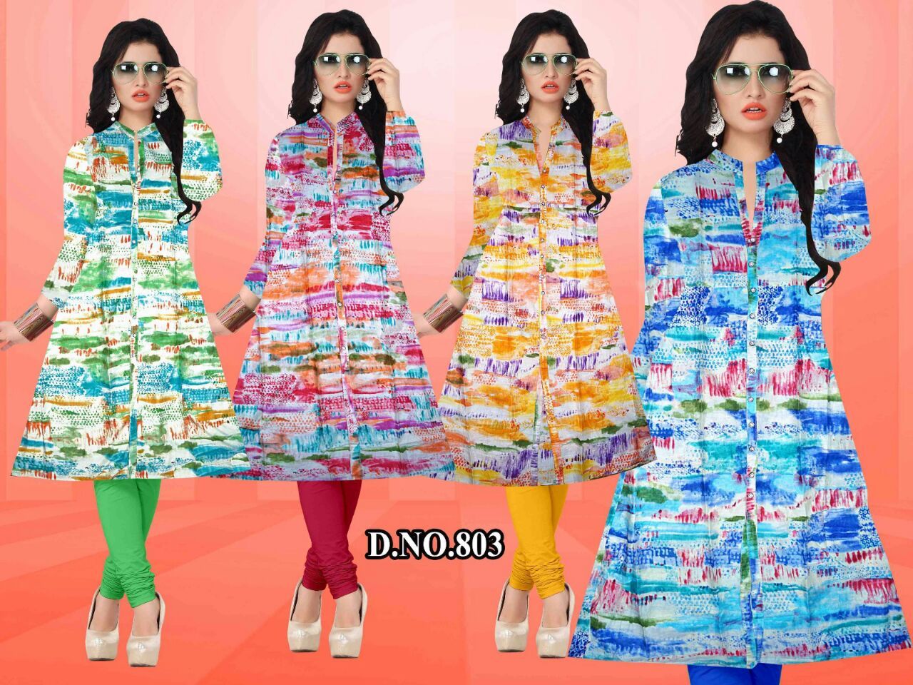 Red Print Kurties