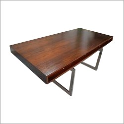 Polished Industrial Pipe Dining Table