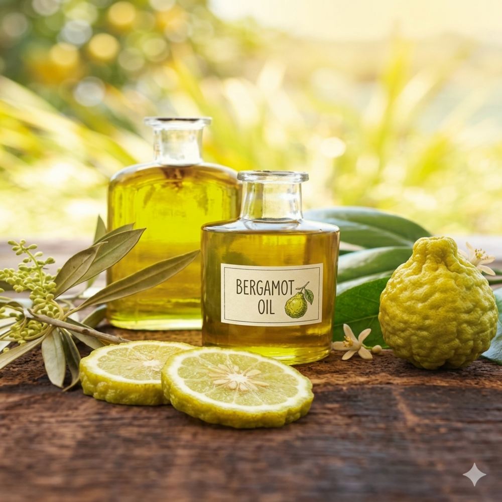 Bergamot Oil - High Purity, 1 Year Shelf Life | Aromatherapy, Antiseptic Properties, Citrus Flavoring Agent, Skin Care Benefits