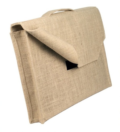 Jute Folder - Jute Material, 14" x 12" x 3" Size, Natural Color | Tear Resistant, High Durability, Elegant Design