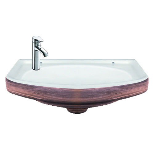 Designer Ceramic Wash Basin - Installation Type: Wall Mounted