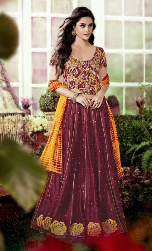 Latest Party Wear Embroidery Saree