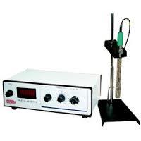 Digital pH Meter - Portable Model with Auto Temperature Compensation, 0-14 pH Range, 3 1/2 Digit LED Display, White Mild Steel Housing | Includes Combination pH Electrode, Buffer Tablets, Operation Manual