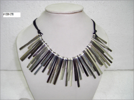 Designer Metal Necklace with Multi Color Plating
