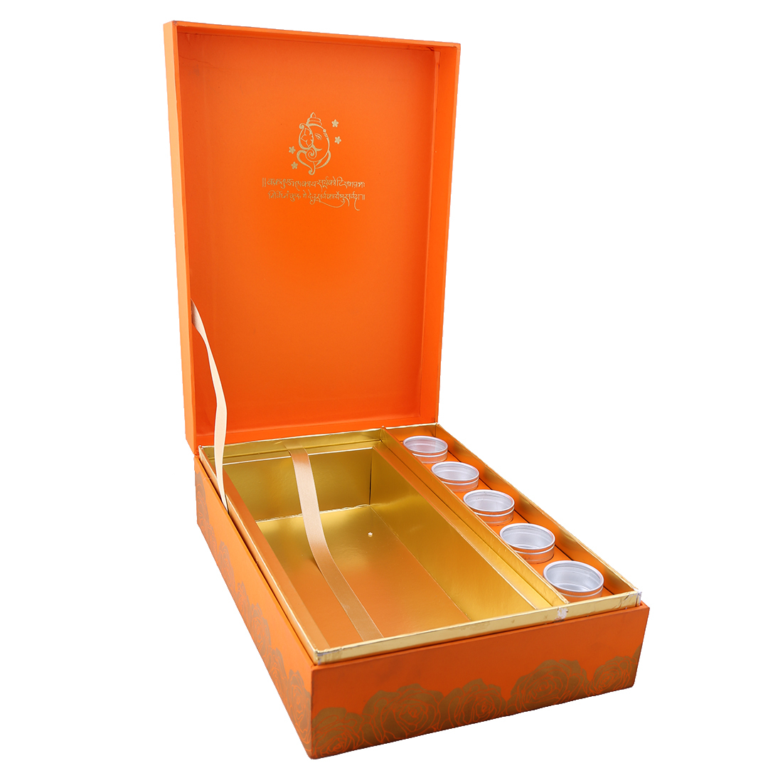 Hot Stamping Royal Look Wedding Card Box