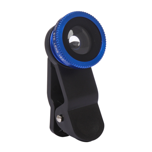 कैमरा लेंस नीला