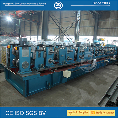 C Purlin Roll Forming Machine - Cr12 Mould Steel, Size Adjustable 100-240mm | Computerized Control, High Precision, Long Service Life