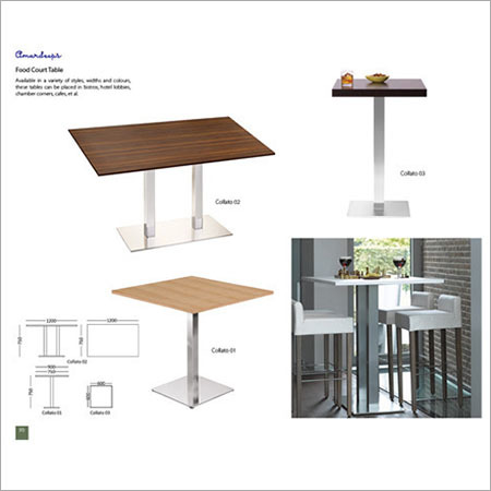 कैफेटेरिया टेबल्स तिकड़ी 03 तिकड़ी 01 तिकड़ी 02