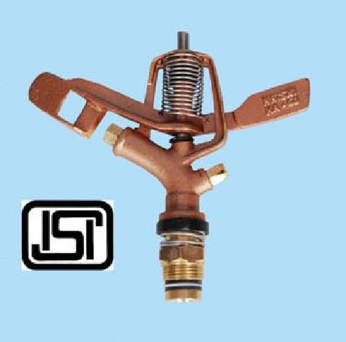 Full Circle Sprinkler - High Grade Brass Alloy , Superior Spring Mechanism for Uniform Water Distribution, Weatherproof Design with ISI Mark Quality Assurance