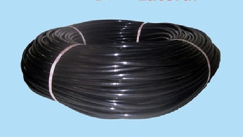 Drip Lateral Pipes - Polyethylene, 1/2 Inch Diameter, 100 Feet Length, Black Color, 1.5 Gallons Per Hour Flow Rate, 40 PSI Pressure Rating, 12 Inch Spacing