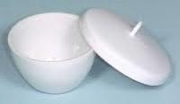 CRUCIBLE, PORCELAIN, WIDE FORM - Plastic Material, 500-900 Grams | Ideal Usage for Laboratory Applications