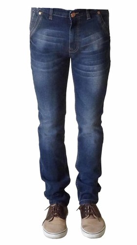 पुरुषों के डेनिम स्लिम फिट पैंट