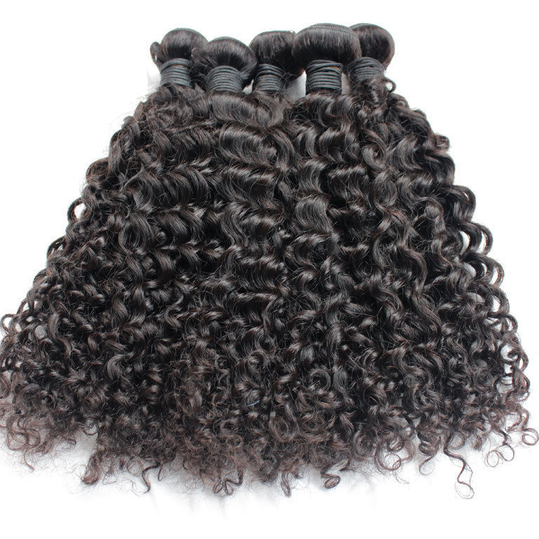 Black Double Drawn Machine Weft Hair