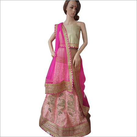 Gotta Patti Lehenga Decoration Material: Lace