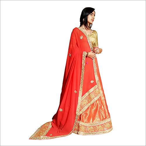 Upada Lehenga Decoration Material: Lace