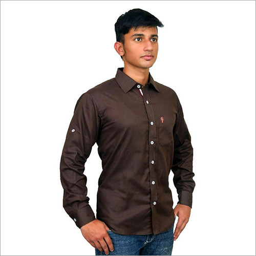 Brown Casuals Slim Fit Shirt