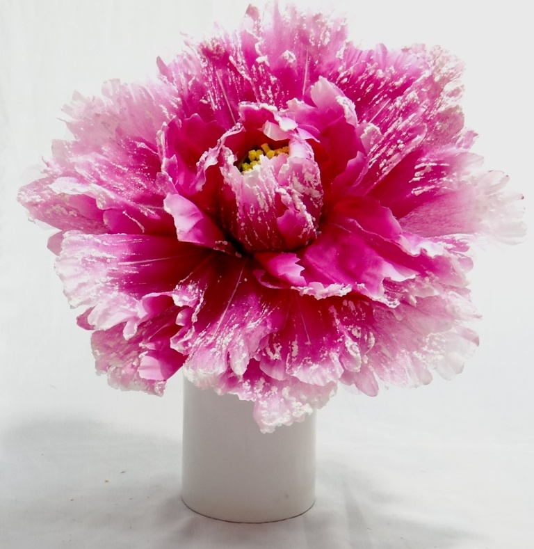 Artificial Big Rose Flower D2007c - Fabric, Intricate Design, Mysterious 6 Colours | Scratch Resistant, Perfect Finish, Long Lasting Shine