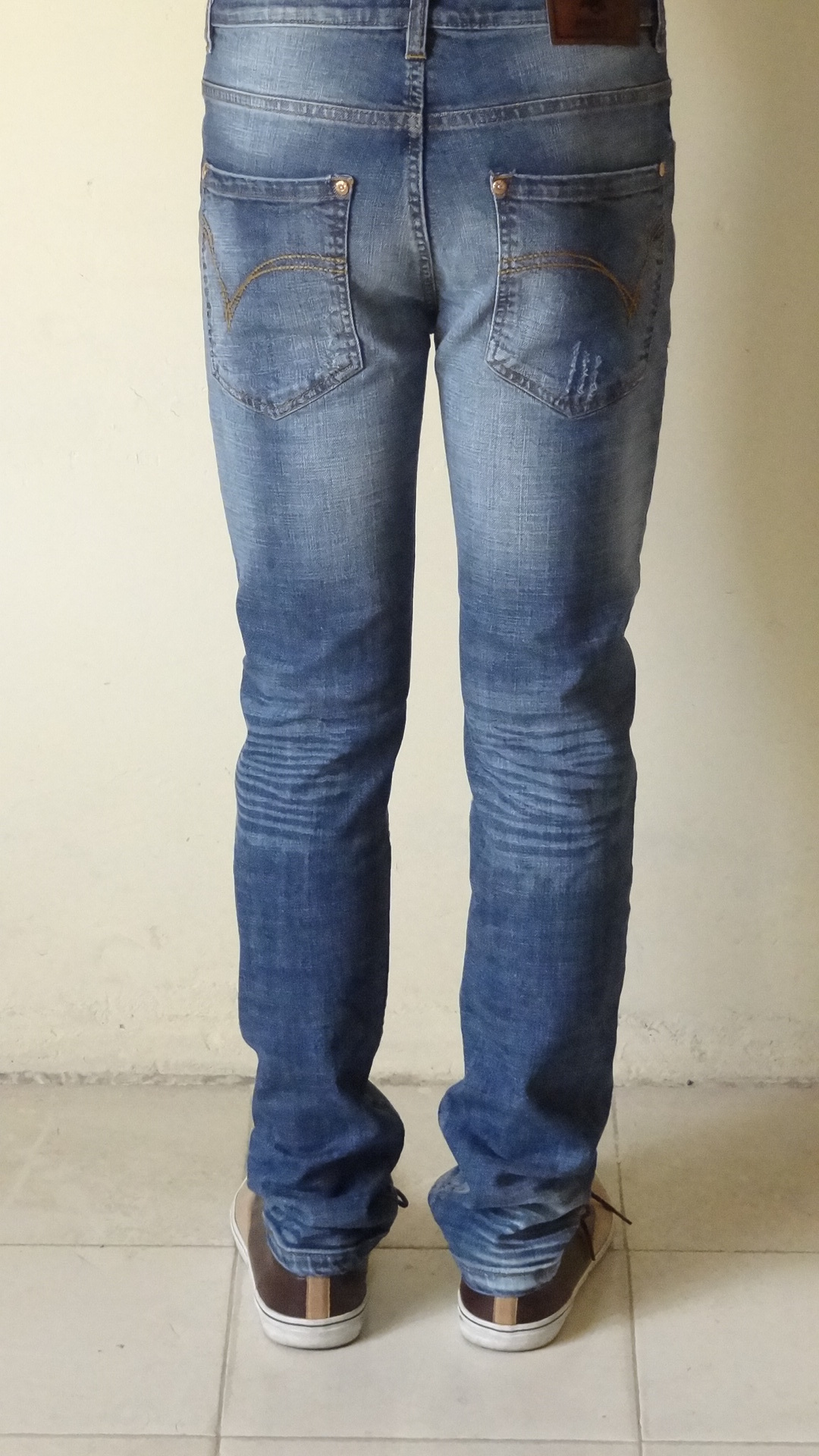 Light Blue Mens Denim Slim Fit Pant