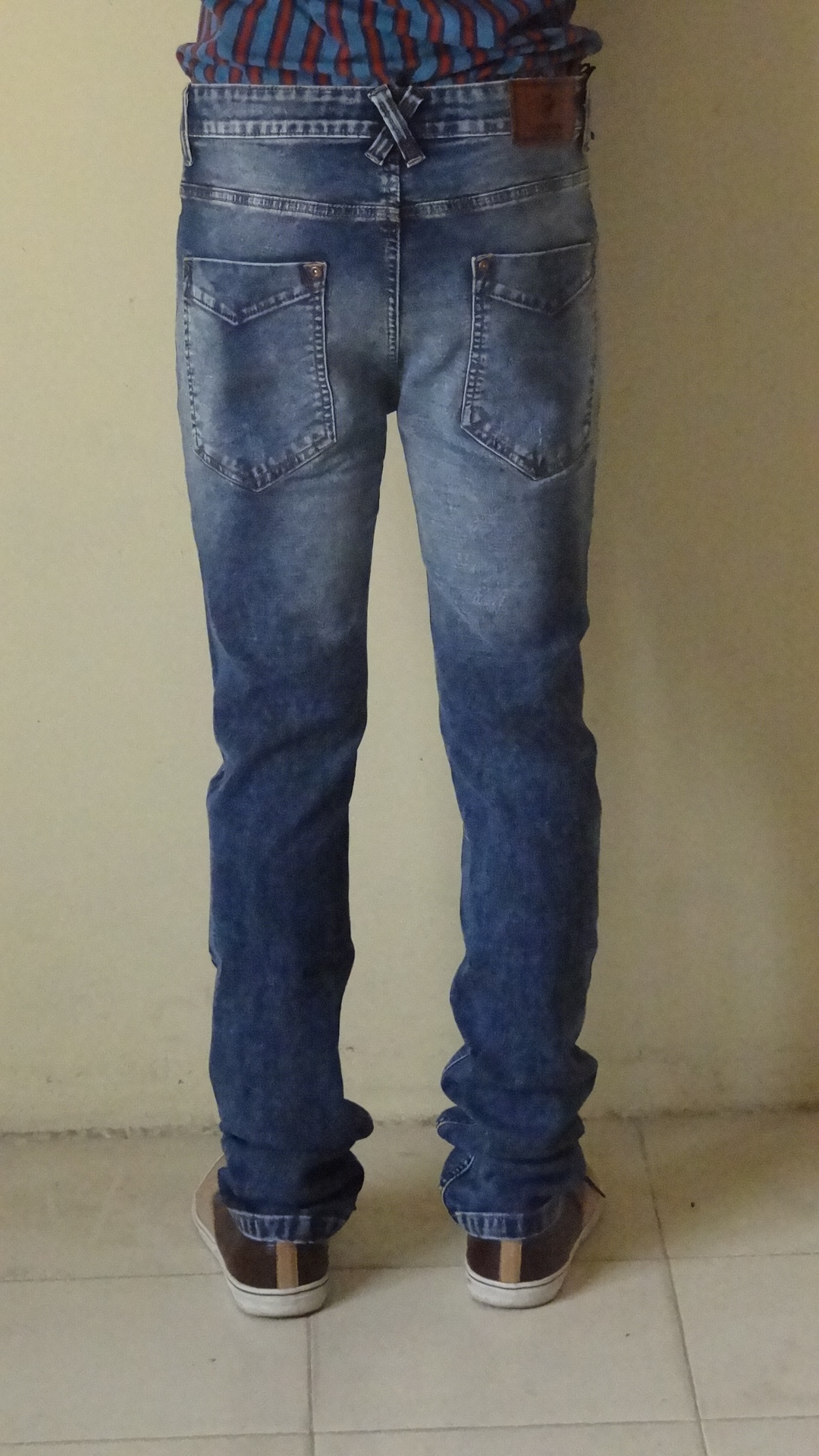 Light Blue Mens Denim Slim Fit Pant