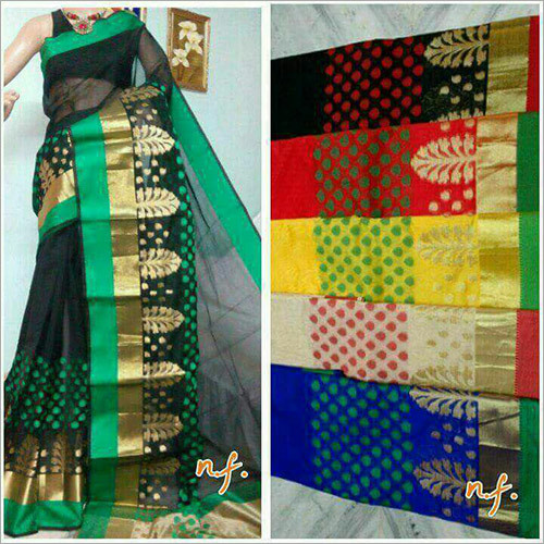 महेश्वरी शुद्ध कॉटन जरी साड़ियाँ