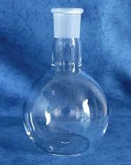 Glass Flask Flat Bottom