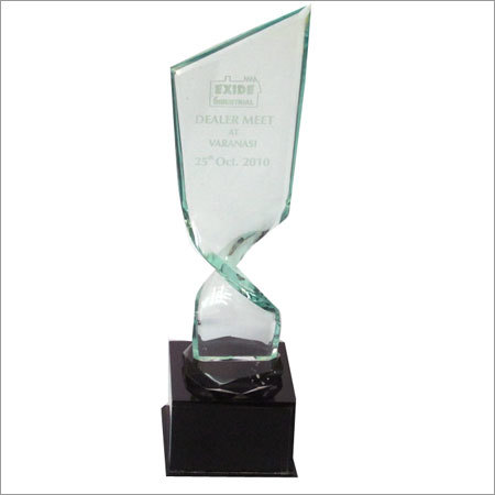 Crystal Trophies - Lightweight Engraved 11cm Sport Award, Brown Wooden Base | Intricate Design, Personalized Options, Non-Breakable