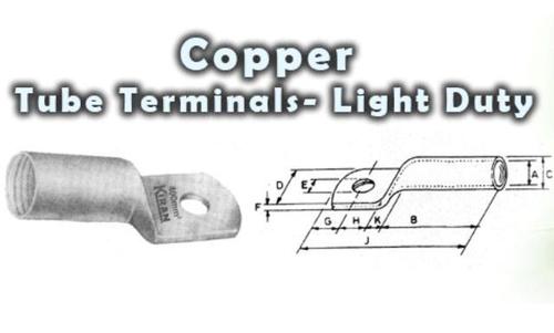 Copper Tube Terminals - Light Duty